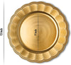 Sunflower Charger Plates, 13” Elegant Chargers, Set of 6, Hand Finished (Finish May Vary) Sunflower Gold Chargers for Dinner Plates & Bowls, Perfect for Weddings, Parties, Anniversary, Holidays