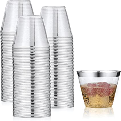 Disposable plastic on sale party glasses