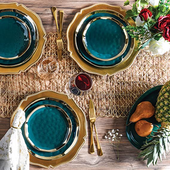 Turquoise hotsell charger plates