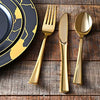 180-Piece Black & Gold Plates Dinnerware Set - Large & Small Black & Gold Party Plates with Plastic Silverware, Forks, Spoons, Knives for 36 Guests New Year’s, Holidays, Parties, Birthdays, Weddings